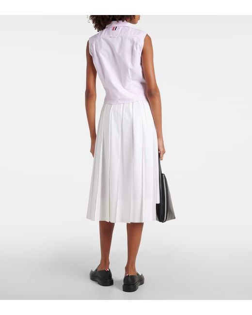 Camicia in cotone di Thom Browne in White
