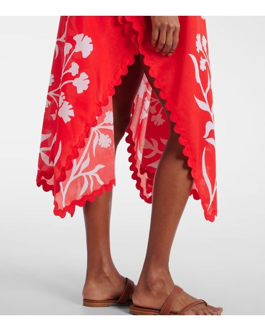 Caftano di Juliet Dunn in Red