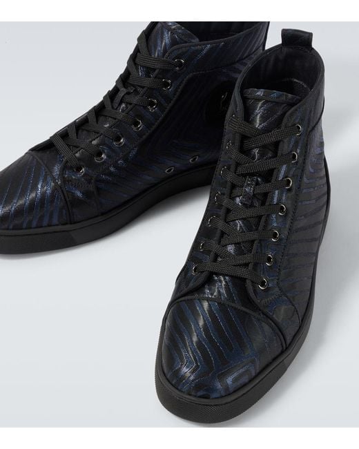 Christian Louboutin Black Louis High-Top Sneakers for men