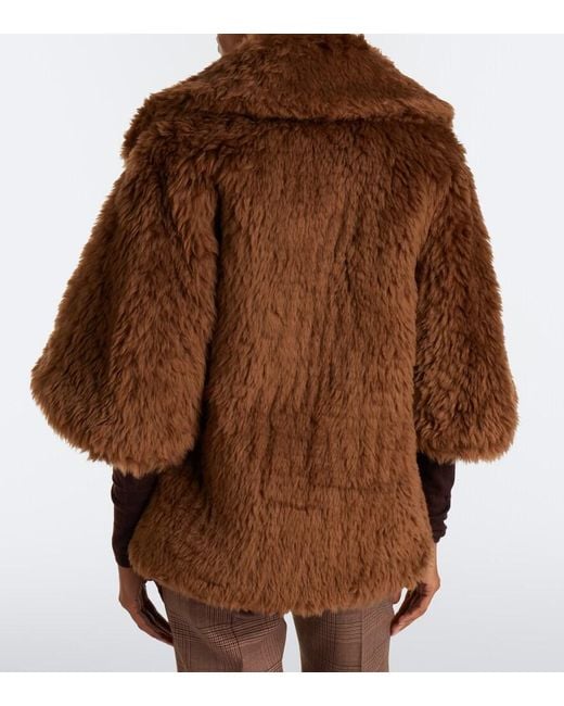 Max Mara Brown Shearling Jacket