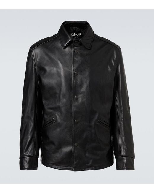 Junya Watanabe Black Schott Leather Jacket for men