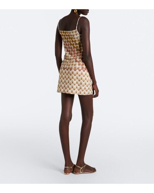 Missoni Natural Lame Miniskirt
