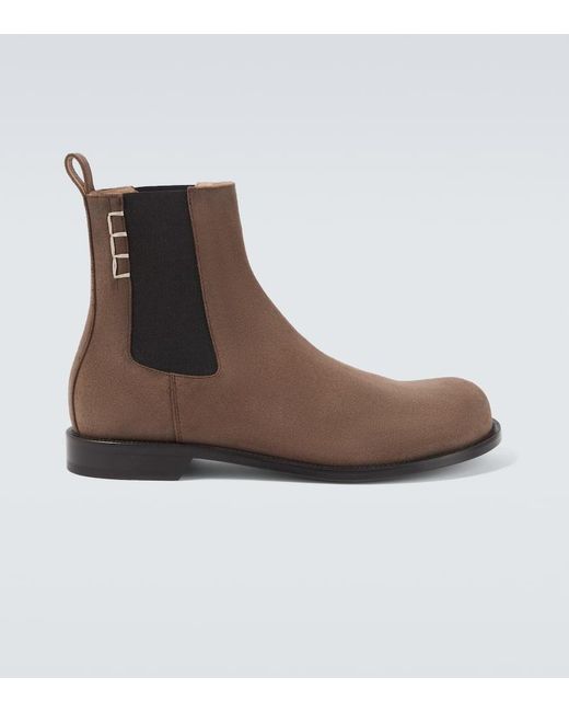 J.W. Anderson Brown Suede Chelsea Boots for men