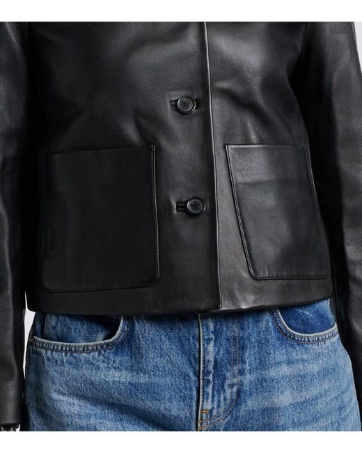 Nili Lotan Black Ophelie Leather Jacket