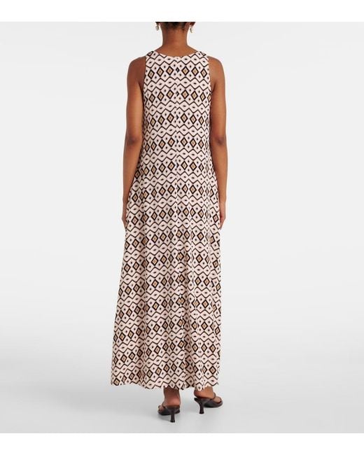 Max Mara Multicolor Miki Printed Maxi Dress