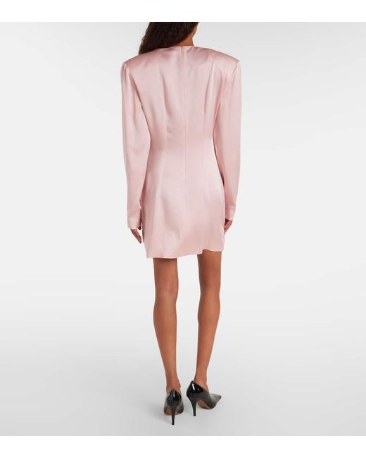 Stella McCartney Pink Minikleid Aus Satin
