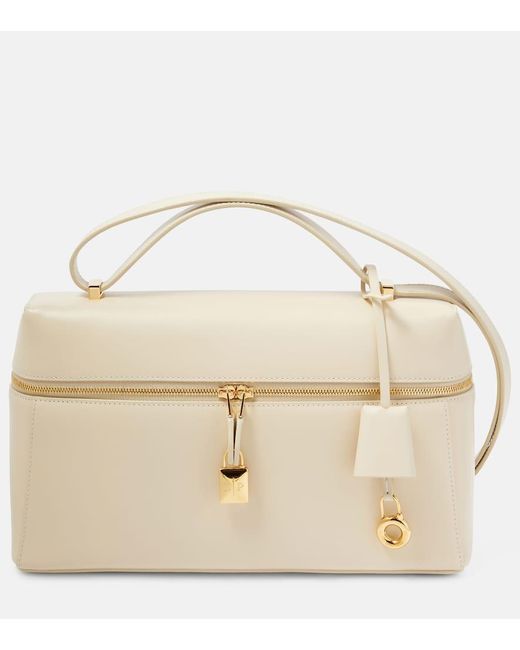 Loro Piana Natural Extra Pocket Leather Shoulder Bag