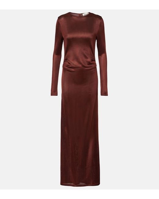 TOVE Purple Luella Draped Jersey Gown