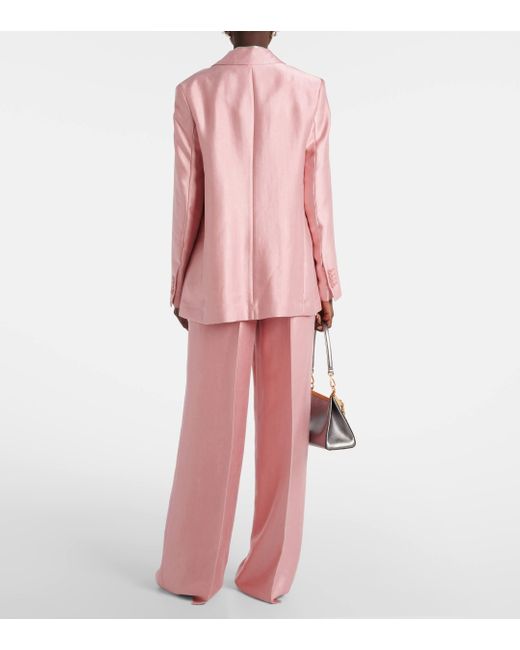 Dorothee Schumacher Pink Slouchy Elegance Satin Blazer