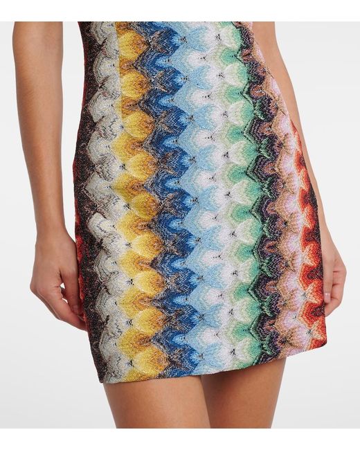Missoni Blue Lame Minidress