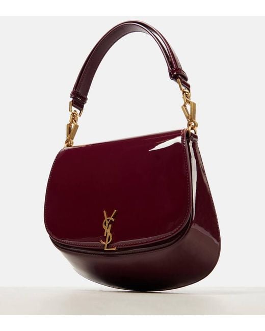 Saint Laurent Red Schultertasche Voltaire Aus Lackleder