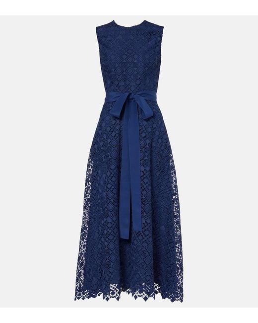 Abito Midi di Elie Saab in Blue