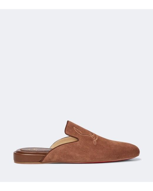 Christian Louboutin Brown Coolito Flat Mules for men