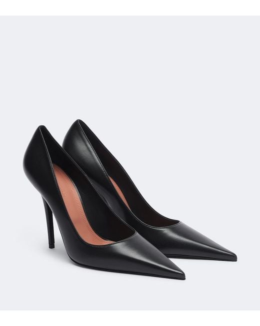 AMINA MUADDI Black Barbara Leather Pumps