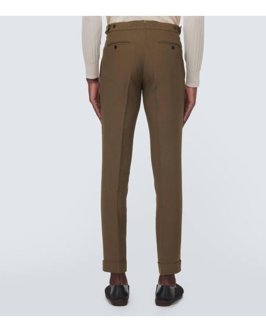 Tom Ford Natural Mid-rise Slim Pants for men