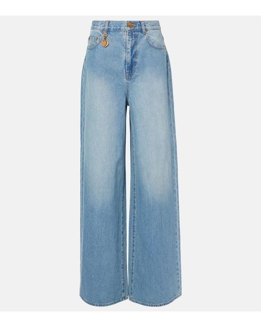 Zimmermann Blue Crush Wide-Leg Jeans