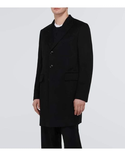 Tom Ford Black Cashmere Overcoat for men
