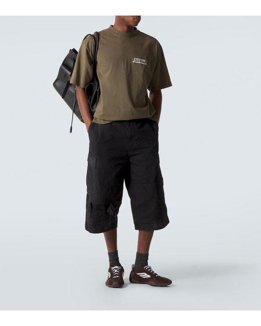 Balenciaga Brown Monday Ultra Corduroy-Trimmed Sneakers for men