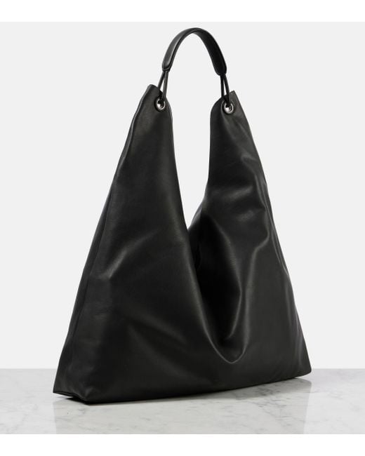 The Row Black Bindle 3 Leather Tote Bag