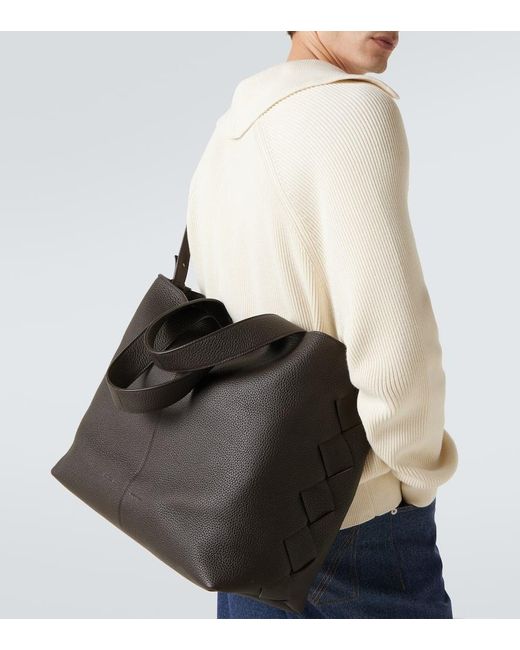 Bottega Veneta Tote Bag Diago Large Aus Leder in Black für Herren