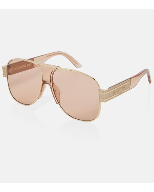 Dior Pink Diorsignature A3u Aviator Sunglasses