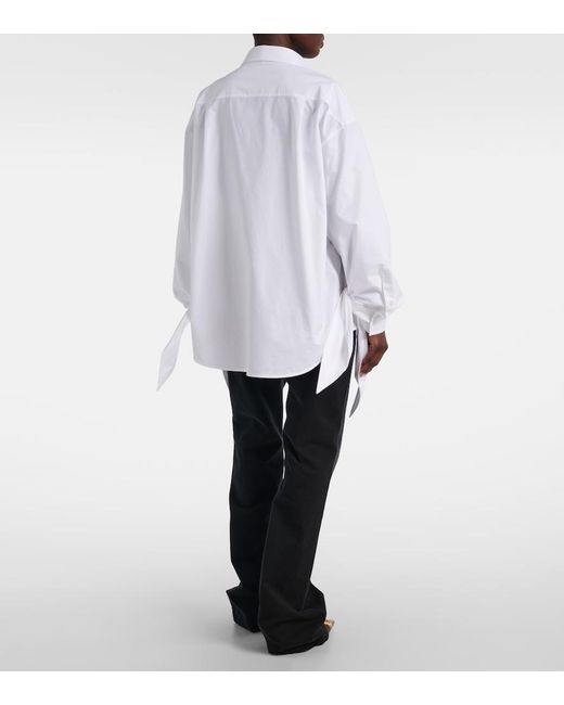 Balenciaga White Cotton Poplin Shirt