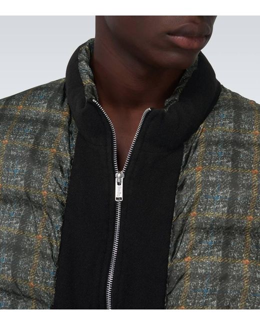 Gilet matelassé à carreaux Undercover pour homme en coloris Multicolor