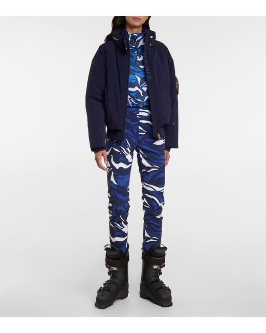 Bogner Blue Elaine Printed Ski leggings