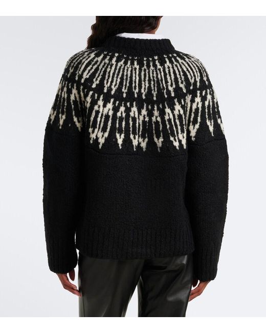 Altuzarra Black Coleman Fair Isle Wool Sweater
