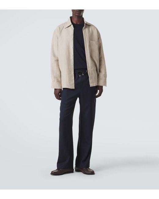God's True Cashmere Blue Soul Cashmere Straight Pants for men