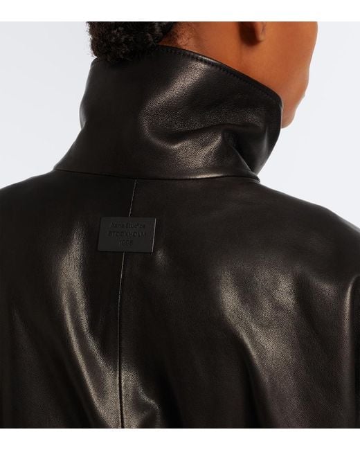 Acne Black Leather Jacket
