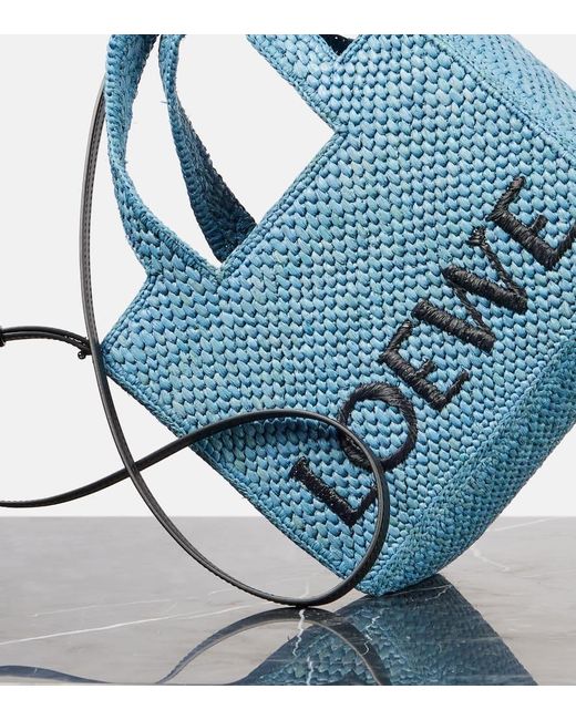 Cabas Paula's Ibiza Font Small Loewe en coloris Blue