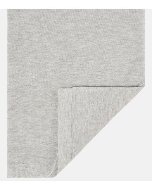 Totême White Knitted Scarf