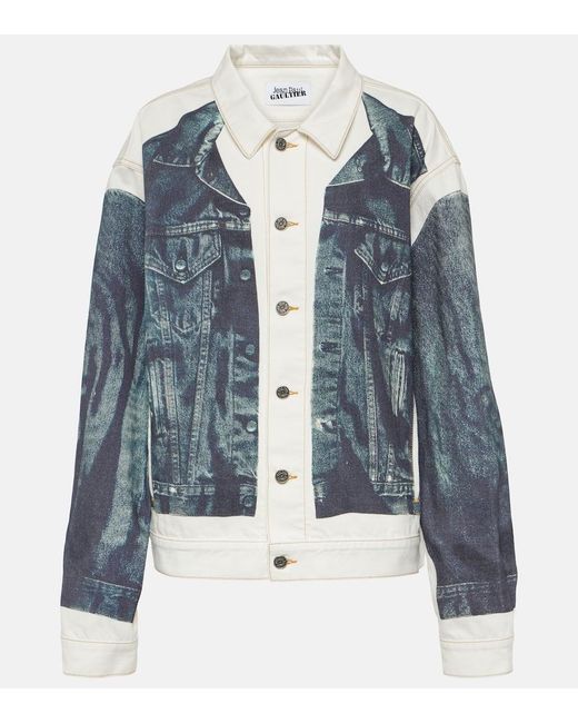Jean Paul Gaultier Blue Tattoo Denim Jacket
