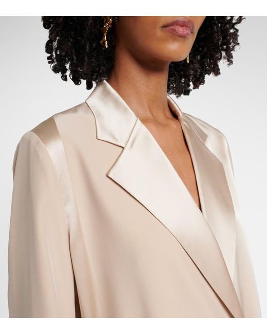 Veste Amelia En Satin De Soie Joseph en coloris Natural