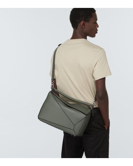 Loewe Multicolor Puzzle Large Leather Shoulder Bag for men