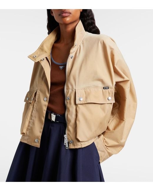 Prada Natural Re-Nylon Cropped Jacket