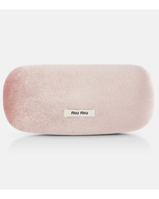 Miu Miu Metallic Aviator Glasses