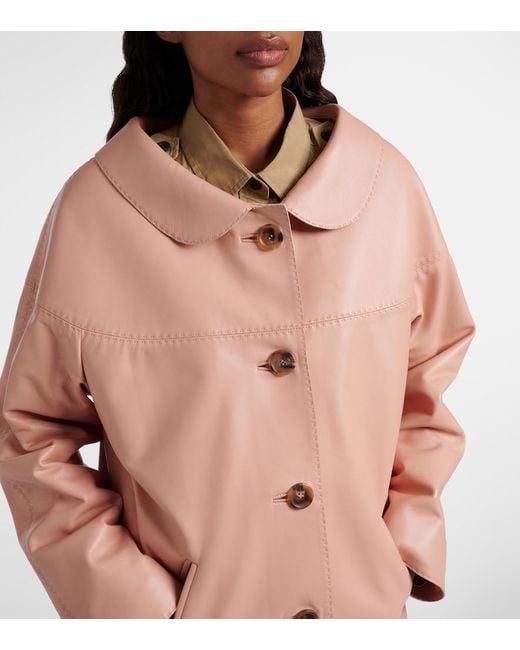Prada Pink Leather Jacket