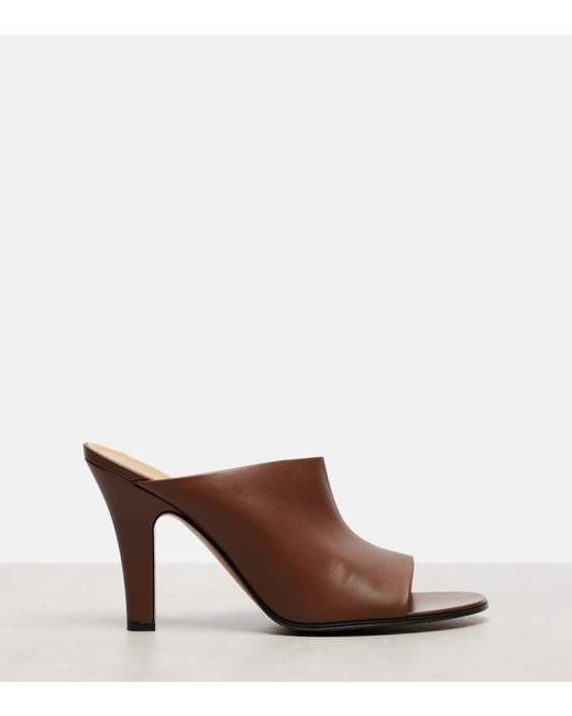 Mules Signum 90 De Piel The Row de color Brown