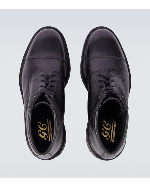 Botas Con Cordones Taron Ii De Piel George Cleverley de hombre de color Black