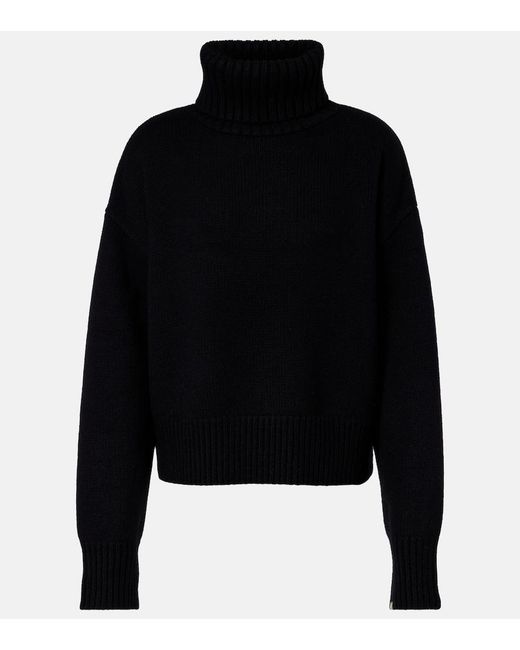 Extreme Cashmere Black N°434 Cashmere Turtleneck Sweater