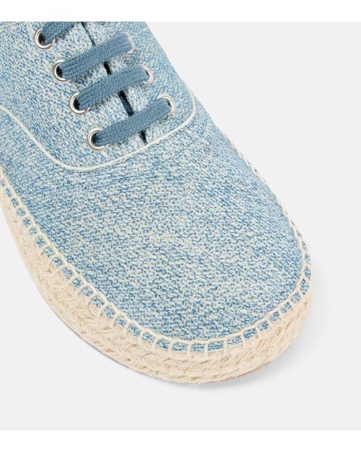J.W. Anderson Blue Suede Espadrilles