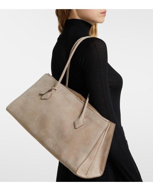 Alaïa Natural Le Teckel Leather Tote Bag