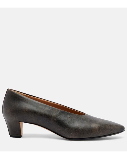 Calvin Klein Brown Bri Leather Pumps