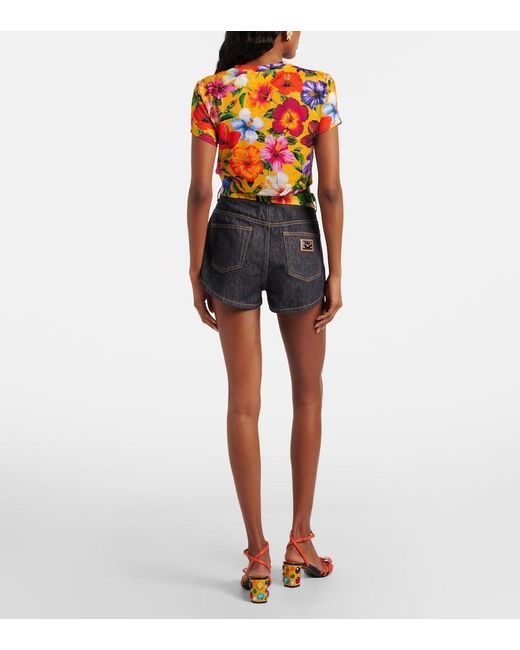 Dolce & Gabbana Blue Denim Shorts