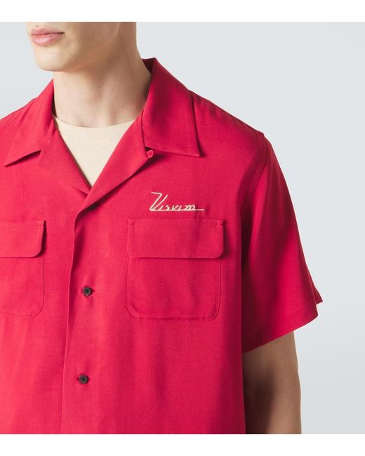 Visvim Pink Judd Canvas Bowling Shirt for men