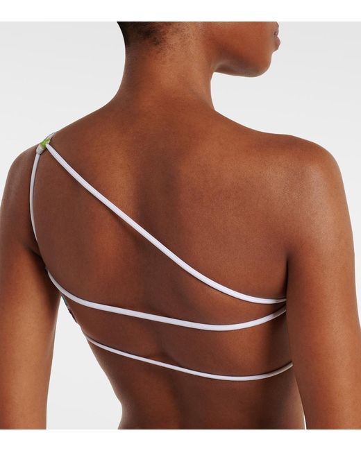 Missoni White Zigzag Lame Bikini