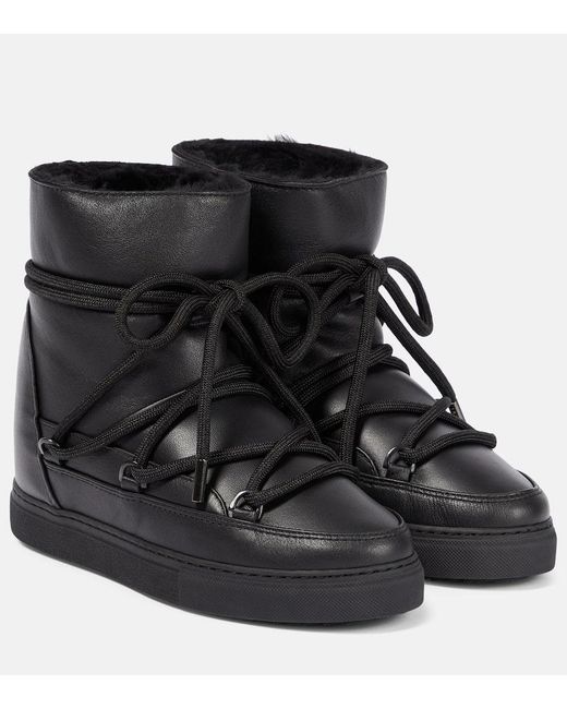 Inuikii Black Leather Ankle Boots