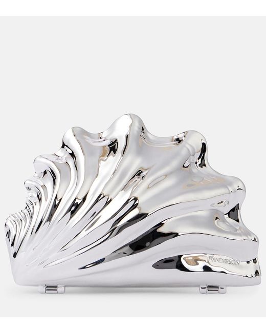 J.W. Anderson Metallic Shell Mini Clutch